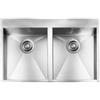 CM PRONTA CONSEGNA - SPEDIZIONE IMMEDIATA Lavello da Incasso 2 Vasche 77 x 50 cm Slim Acciaio Inox satinato con fascia miscelatore FILOQUADRA MIX 012939.X2.01.2033 - 012939XCSSP