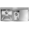 CM PRONTA CONSEGNA - SPEDIZIONE IMMEDIATA Lavello da Incasso 1 Vasca e vaschetta con gocciolatoio a Destra 100 x 50 cm Slim Acciaio Inox satinato con fascia miscelatore FILOQUADRA MIX CM 012962.S2.01.2033 - 012962SCSSP