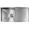 CM PRONTA CONSEGNA - SPEDIZIONE IMMEDIATA Lavello da Incasso 1 Vasca con gocciolatoio Reversibile 85 x 44 cm Sottotop Acciaio Inox satinato FILOQUADRA SOTTOTOP CM 012920.X0.01.2018 012920NCSSP