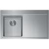 CM PRONTA CONSEGNA - SPEDIZIONE IMMEDIATA Lavello da Incasso 1 Vasca con gocciolatoio a Destra 86 x 50 cm Slim - Filotop Acciaio Inox satinato con fascia miscelatore ENEA CM 017100.S2.01.2034