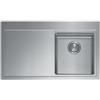 CM PRONTA CONSEGNA - SPEDIZIONE IMMEDIATA Lavello da Incasso 1 Vasca con gocciolatoio a Sinistra 86 x 50 cm Slim Filotop Acciaio Inox satinato con fascia miscelatore ENEA CM 017100.D2.01.2034