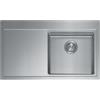CM PRONTA CONSEGNA - SPEDIZIONE IMMEDIATA Lavello da Incasso 1 Vasca con gocciolatoio a Sinistra 86 x 50 cm Slim - Filotop Acciaio Inox satinato con fascia miscelatore ENEA CM 017101.D2.01.2034