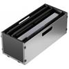 CM PRONTA CONSEGNA - SPEDIZIONE IMMEDIATA Vasca inox forata con piedini appoggio e presa maniglie in HPL nero con accessori inclusi per lavello CM 092068 XXXXX