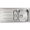 CM PRONTA CONSEGNA - SPEDIZIONE IMMEDIATA Lavello da Incasso 1 Vasca e vaschetta con gocciolatoio a Sinistra 100 x 50 cm Sopratop Acciaio Inox satinato CM CRISTAL 010015.D1.01.2018 010015 DCSSP