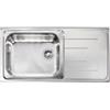 CM PRONTA CONSEGNA - SPEDIZIONE IMMEDIATA Lavello da Incasso 1 Vasca con gocciolatoio a Destra 100 x 50 cm Sopratop Acciaio Inox satinato CM COMO 010146.S1.01.2018 010146 SCSSP