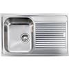 CM PRONTA CONSEGNA - SPEDIZIONE IMMEDIATA Lavello da Incasso 1 Vasca con gocciolatoio a Destra 79 x 50 cm Slim Semifilo Acciaio Inox satinato CM FILOSLIM 011201.S1.01.2018 011201 SCSSP