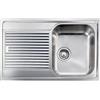 CM PRONTA CONSEGNA - SPEDIZIONE IMMEDIATA Lavello da Incasso 1 Vasca con gocciolatoio a Sinistra 79 x 50 cm Slim Semifilo Acciaio Inox satinato CM FILOSLIM 011201.D1.01.2018 011201 DCSSP