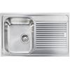 CM PRONTA CONSEGNA - SPEDIZIONE IMMEDIATA Lavello da Incasso 1 Vasca con gocciolatoio a Destra 79 x 50 cm Sopratop Acciaio Inox satinato CM ZENITH PLUS 011251.S1.01.2018 011251 SCSSP