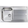 CM PRONTA CONSEGNA - SPEDIZIONE IMMEDIATA Lavello da Incasso 1 Vasca con gocciolatoio a Destra 86 x 50 cm Sopratop Acciaio Inox satinato CM ZENITH PLUS 011253.S1.01.2018 011253 SCSSP