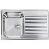CM PRONTA CONSEGNA - SPEDIZIONE IMMEDIATA Lavello da Incasso 1 Vasca con gocciolatoio a Destra 79 x 50 cm Sopratop Acciaio Inox satinato CM ZENITH 011241.S1.01.2016 011241 SCSSX