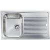 CM PRONTA CONSEGNA - SPEDIZIONE IMMEDIATA Lavello da Incasso 1 Vasca con gocciolatoio a Destra 86 x 50 cm Sopratop Acciaio Inox satinato CM ZENITH 011243.S1.01.2016 011243 SCSSX