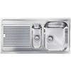 CM PRONTA CONSEGNA - SPEDIZIONE IMMEDIATA Lavello da Incasso 1 Vasca e Vaschetta con gocciolatoio a Sinistra 100 x 50 cm Sopratop Acciaio Inox satinato CM ZENITH 011245.D1.01.2018 011245 DCSSP