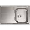 CM PRONTA CONSEGNA - SPEDIZIONE IMMEDIATA Lavello da Incasso 1 Vasca con gocciolatoio a Sinistra 79 x 50 cm Sopratop Acciaio Inox satinato CM LEVANTE 015721.D1.01.2018