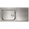 CM PRONTA CONSEGNA - SPEDIZIONE IMMEDIATA Lavello da Incasso 1 Vasca con gocciolatoio a Destra 100 x 50 cm Sopratop Acciaio Inox satinato CM LEVANTE 015726.S1.01.2018