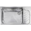 CM PRONTA CONSEGNA - SPEDIZIONE IMMEDIATA Lavello da Incasso 1 Vasca con gocciolatoio a Destra 86 x 51 cm Sopratop Acciaio Inox satinato CM EUREKA 011753.S1.01.2018 011753 SCSSP