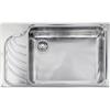 CM PRONTA CONSEGNA - SPEDIZIONE IMMEDIATA Lavello da Incasso 1 Vasca con gocciolatoio a Sinistra 86 x 51 cm Sopratop Acciaio Inox satinato CM EUREKA 011753.D1.01.2018 011753 DCSSP