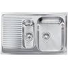 CM PRONTA CONSEGNA - SPEDIZIONE IMMEDIATA Lavello da Incasso 1 Vasca e Vaschetta con gocciolatoio a Sinistra 79 x 50 cm Sopratop Acciaio Inox satinato CM MATICO 011641.D1.01.2018 011641 DCSSP