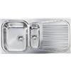 CM PRONTA CONSEGNA - SPEDIZIONE IMMEDIATA Lavello da Incasso 1 Vasca e Vaschetta con Gocciolatoio a Destra 100 x 50 cm Sopratop Acciaio Inox satinato CM MATICO 011645.S1.01.2018 011645 SCSSP