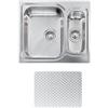 CM PRONTA CONSEGNA - SPEDIZIONE IMMEDIATA Lavello da Incasso 1 Vasca grande a Sinistra e Vaschetta 58 x 50 cm Sopratop Acciaio Inox antigraffio CM MATICO 011692.S1.01.2018 011692 SCSSP