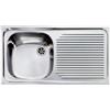 CM PRONTA CONSEGNA - SPEDIZIONE IMMEDIATA Lavello da Incasso 1 Vasca con gocciolatoio a Destra 79 x 42 cm Sopratop Acciaio Inox satinato CM AURORA 011011.S1.01.2016 011011 SCSSX