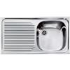CM PRONTA CONSEGNA - SPEDIZIONE IMMEDIATA Lavello da Incasso 1 Vasca con gocciolatoio a Sinstra 79 x 42 cm Sopratop Acciaio Inox satinato CM AURORA 011011.D1.01.2016 011011 DCSSX