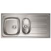 CM PRONTA CONSEGNA - SPEDIZIONE IMMEDIATA Lavello da Incasso 1 Vasca e Vaschetta con gocciolatoio a Destra 100 x 50 cm Sopratop Acciaio Inox satinato CM GHIBLI 015845.S1.01.2018
