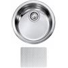 CM PRONTA CONSEGNA - SPEDIZIONE IMMEDIATA Lavello da Incasso 1 Vasca Circolare diametro 435 mm Sopratop Acciaio Inox antigraffio Piletta 3,5 Pollici CM CINZIA 011999.X0.01.2016 011999 XCSSX