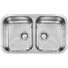 CM PRONTA CONSEGNA - SPEDIZIONE IMMEDIATA Lavello da Incasso 2 Vasche 784 x 480 mm Sottotop Acciaio Inox satinato CM CINZIA SOTTOTOP 01195D.X0.01.2016 01195 DXCSSX