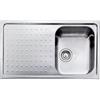 CM PRONTA CONSEGNA - SPEDIZIONE IMMEDIATA Lavello da Incasso 1 Vasca con gocciolatoio a Sinistra 86 x 50 cm Sopratop Acciaio Inox satinato CM PUNTO PLUS 011103.D1.01.2018 011103 DCSSP