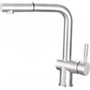 CM PRONTA CONSEGNA - SPEDIZIONE IMMEDIATA Miscelatore cucina con canna girevole e doccia estraibile finitura Inox EASYMIX CM FLY 90226 MISCINOX