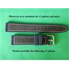 20mm Tecnica Solido Braccialetto Blu Navy Impermeabile Carbonio Nero Moda Bianca