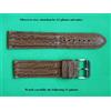 20 MM Braccialetto Impermeabile Squalo Autentica Marrone Gold Tipo Cronomat Dual