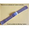 Bracciale Orologio 18 mm In Acciaio Placcato Oro/Bicolore Argento Dorato