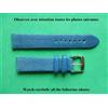 20 MM Braccialetto pelle di Squalo Autentica Grano Levigato Blu " " Amazing