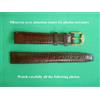 Yema 14 MM Braccialetto Yema per Orologio Pelle Autentica Modello Lucertola Marrone,