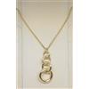 Unoaerre OUTLET 1AR UNOAERRE COLLANA FIRMATA DONNA OTTONE DORATO CHARM CERCHIO CERIMONIA