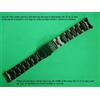 20 21 22 MM Braccialetto " Oyster " Acciaio Nero PVD Fibbia Pieghevole Flip &