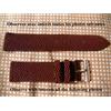 22 MM Braccialetto pelle di Squalo Autentico Naturale Marrone Apart Grano Rasch