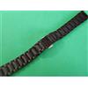 18 MM Braccialetto Acciaio Nero PVD Tipo Oyster Su Deployante Farfalla A Push