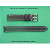 19 MM Spesso Braccialetto Sgancio Rapido Pelle Autentica Nero Grana Tipo Pilota