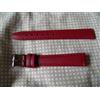 14 MM Braccialetto Cucito Rosso Vitello Autentica Opaco Super Marcia Di Prezzo