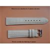 14 16 18 20 22 MM Cinturino IN Pelle Autentica Trecciato Quadretti Beige Spago
