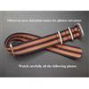 20 MM il Vero Braccialetto Nato Del Pellicola " James Goldfinger " Grigio Rosso