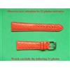 20 MM Braccialetto Coccodrillo Autentica Rosso Fragola Opaco 16 Alla Cappio Top
