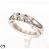 Anello trilogy in oro bianco 18 Kt 750 con diamanti 0,78 ct -760/ST-