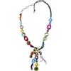 COLLANA DECORAZIONI IN ECOPELLE E PLASTICA BIGIOTTERIA CIRCONF. CM 80