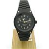 LORENZ OROLOGIO LORENZ TUTTO IN ACCIAIO NERO CORONA A VITE FONDELLO A VITE NUMERI ARABI