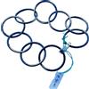 BRACCIALE DONNA Bracciale Braccialetto Elastico da donna con Maglia Anelli Valore 50 €