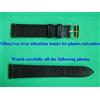 18 MM Braccialetto Lucertola Autentica Top Qualità Nero Cucito Top Per Francaise
