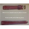 20 Mm Bracciale Lizard Gold Cucito Per Anse Fisse Saldato Top Qualità Marrone